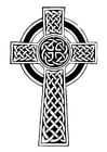 F�rgl�ggningsbilder keltiskt kors