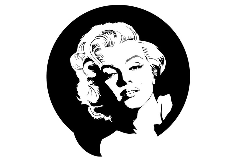 Målarbild Marilyn Monroe