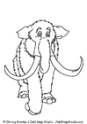 Målarbilder mammut
