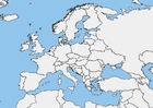 blank europeisk karta