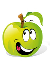 frukt - grönt äpple