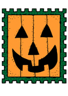 Halloween frimärke