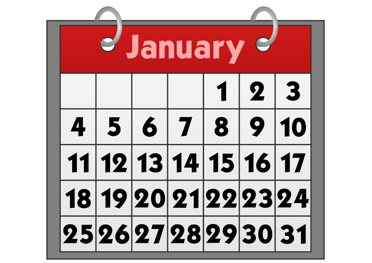 bild kalender - januari