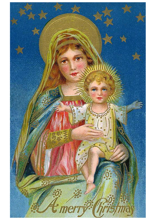 bild Maria och jesusbarnet
