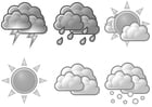 bilder vädersymboler
