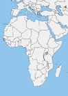 bilder vit karta över Afrika