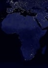 Foton Jorden på natten - urbaniserade områden, Afrika