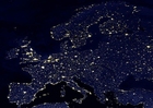 Foton Jorden på natten  - urbaniserade områden, Europa