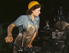 Foton kvinnlig fabriksarbetare