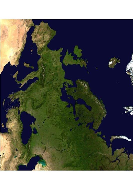 satellitbild av Europa