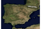 Foton satellitfoto av Spanien