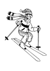 åka skidor