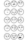 F�rgl�ggningsbilder ansiktsuttryck - känslor