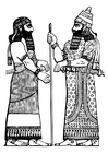 F�rgl�ggningsbilder Assyriska kungen