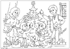 F�rgl�ggningsbilder att dekorera julgranen