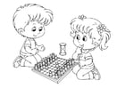 F�rgl�ggningsbilder att spela schack