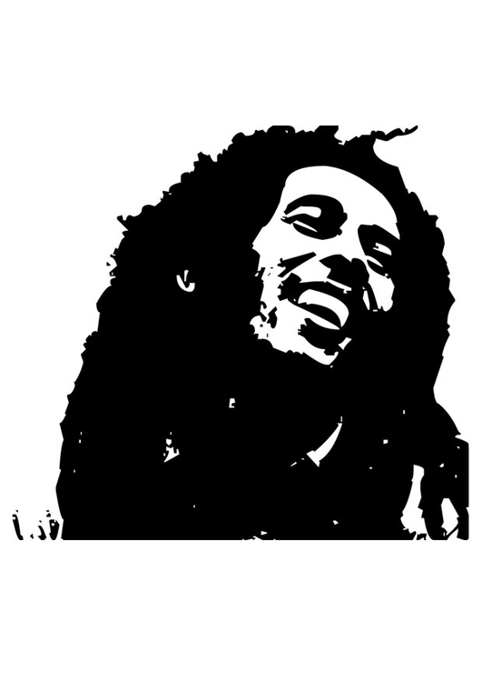 Målarbild Bob Marley