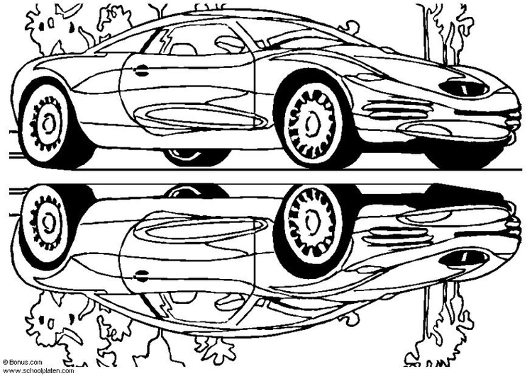 Målarbild Chrysler visningsbil