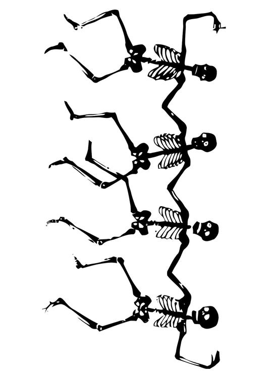 dansande skelett