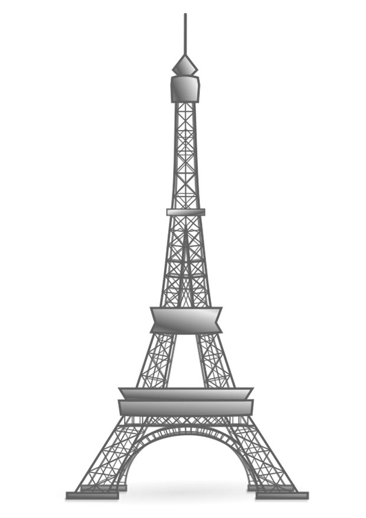 Målarbild Eiffeltornet - Frankrike