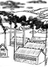 F�rgl�ggningsbilder fabriker - luftföroreningar