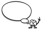 F�rgl�ggningsbilder figur med pratbubbla