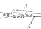 F�rgl�ggningsbilder flygplan 747