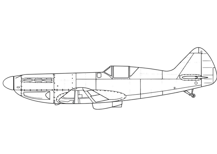 Målarbild flygplan - D551