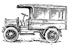 F�rgl�ggningsbilder gammal lastbil