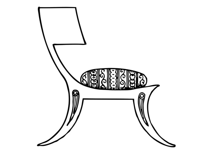 Målarbild grekisk stol