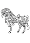 F�rgl�ggningsbilder häst med sadel