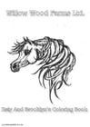 F�rgl�ggningsbilder Häst från Willows farm