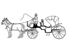 F�rgl�ggningsbilder häst och vagn