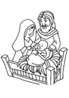 F�rgl�ggningsbilder Jesu födelse