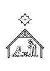 F�rgl�ggningsbilder Jesus födelse