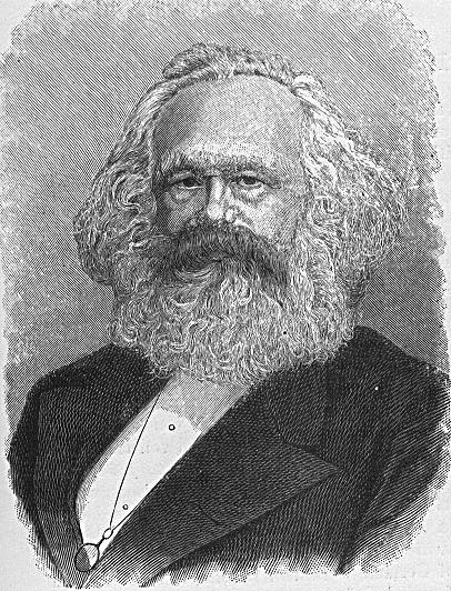 Målarbild Karl Marx