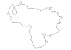 karta över Venezuela