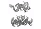 F�rgl�ggningsbilder kinesiska drakar