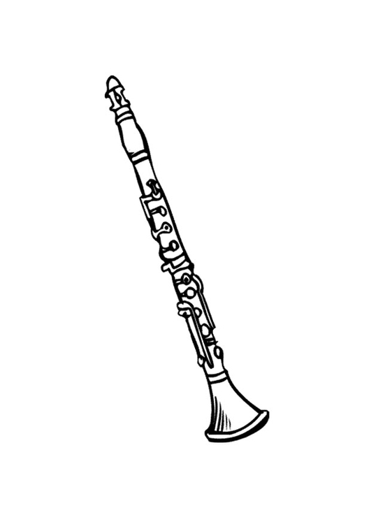 Målarbild klarinett
