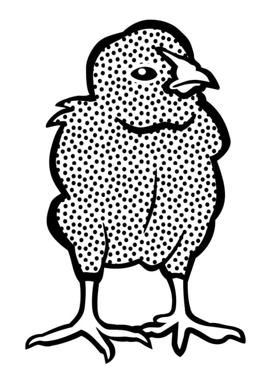 Målarbild kyckling