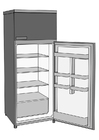 F�rgl�ggningsbilder kylskåp