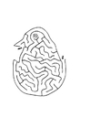 F�rgl�ggningsbilder labyrint - kyckling