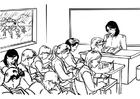 F�rgl�ggningsbilder lärare i klassrum