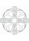 F�rgl�ggningsbilder mandala kors