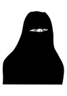 F�rgl�ggningsbilder niqab