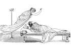 F�rgl�ggningsbilder Odysseus - Minerva och drottningen