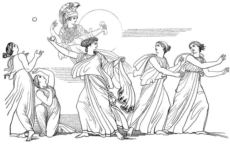 Målarbild Odysseus - Nausika