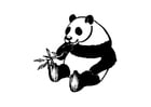 F�rgl�ggningsbilder panda