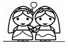 partnerskap - två kvinnor gifter sig
