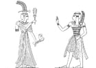 F�rgl�ggningsbilder Ramses II:s son och dotter